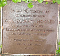 Thomas Harry Howson Memorial Plaque