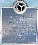 Plaque at Karrakatta Cemetery