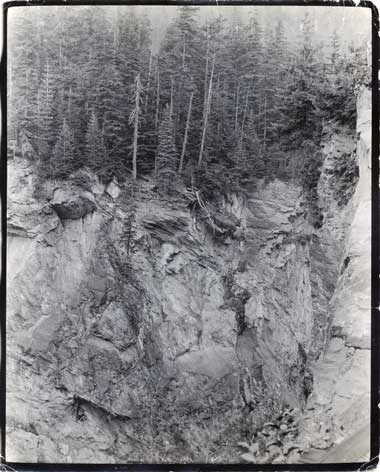 Typical cut on railway