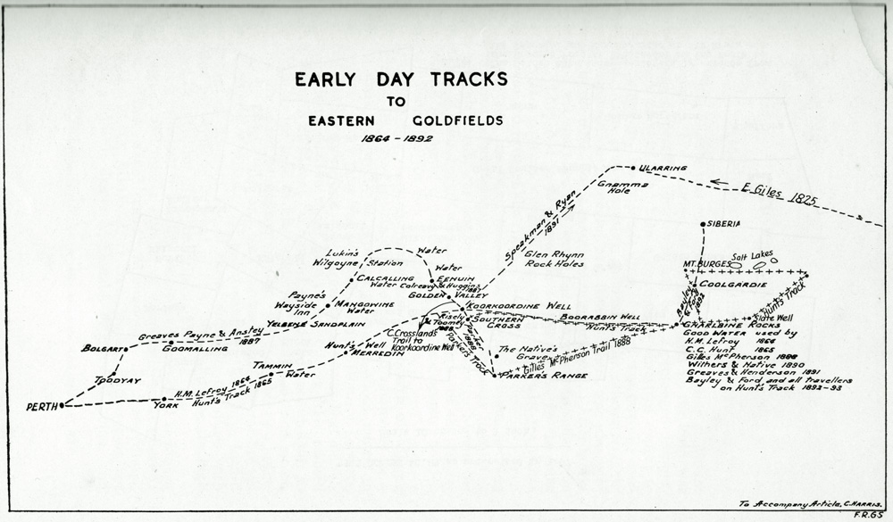 Early Goldfields Map