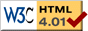 Valid  HTML 4.01 Transitional