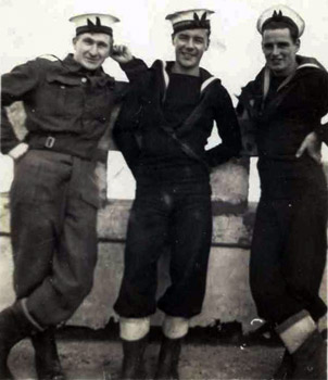 three RAN sailors in uniform